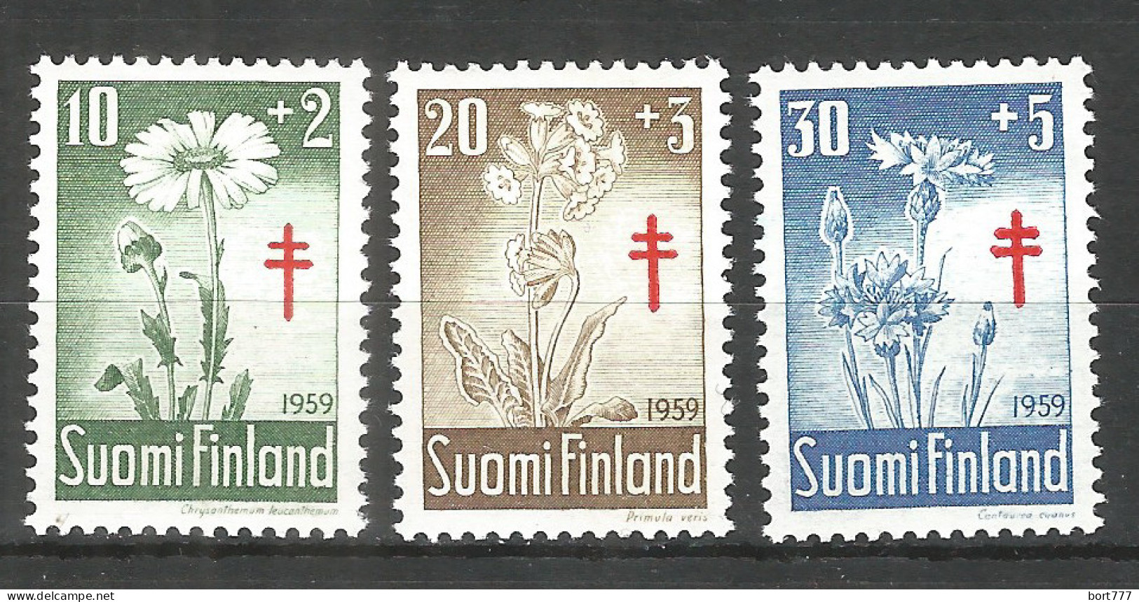 Finland 1959 Year. Mint Stamps MNH (**) Flowers - Nuevos