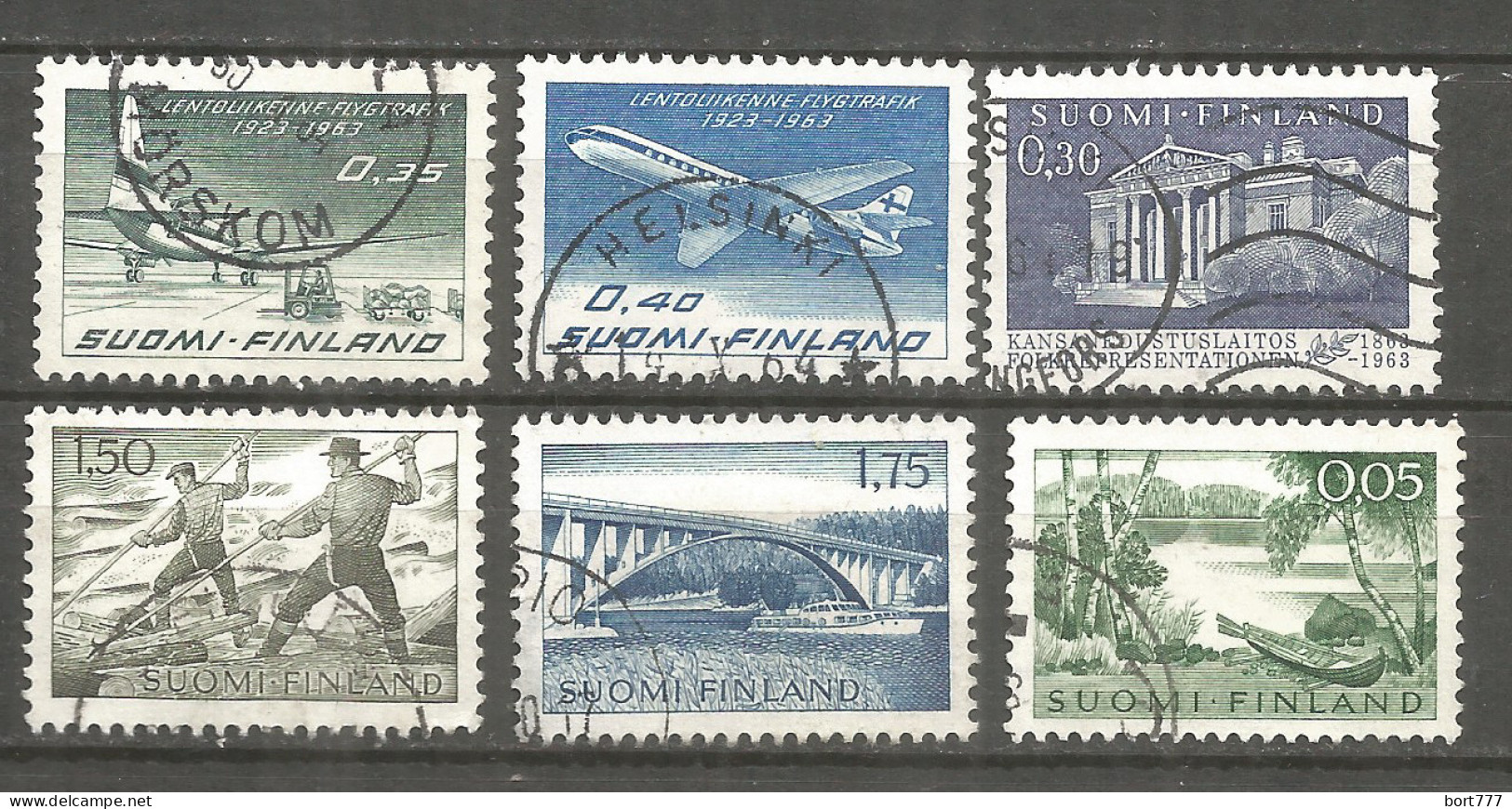 Finland 1963 Used Stamps 6v - Gebraucht