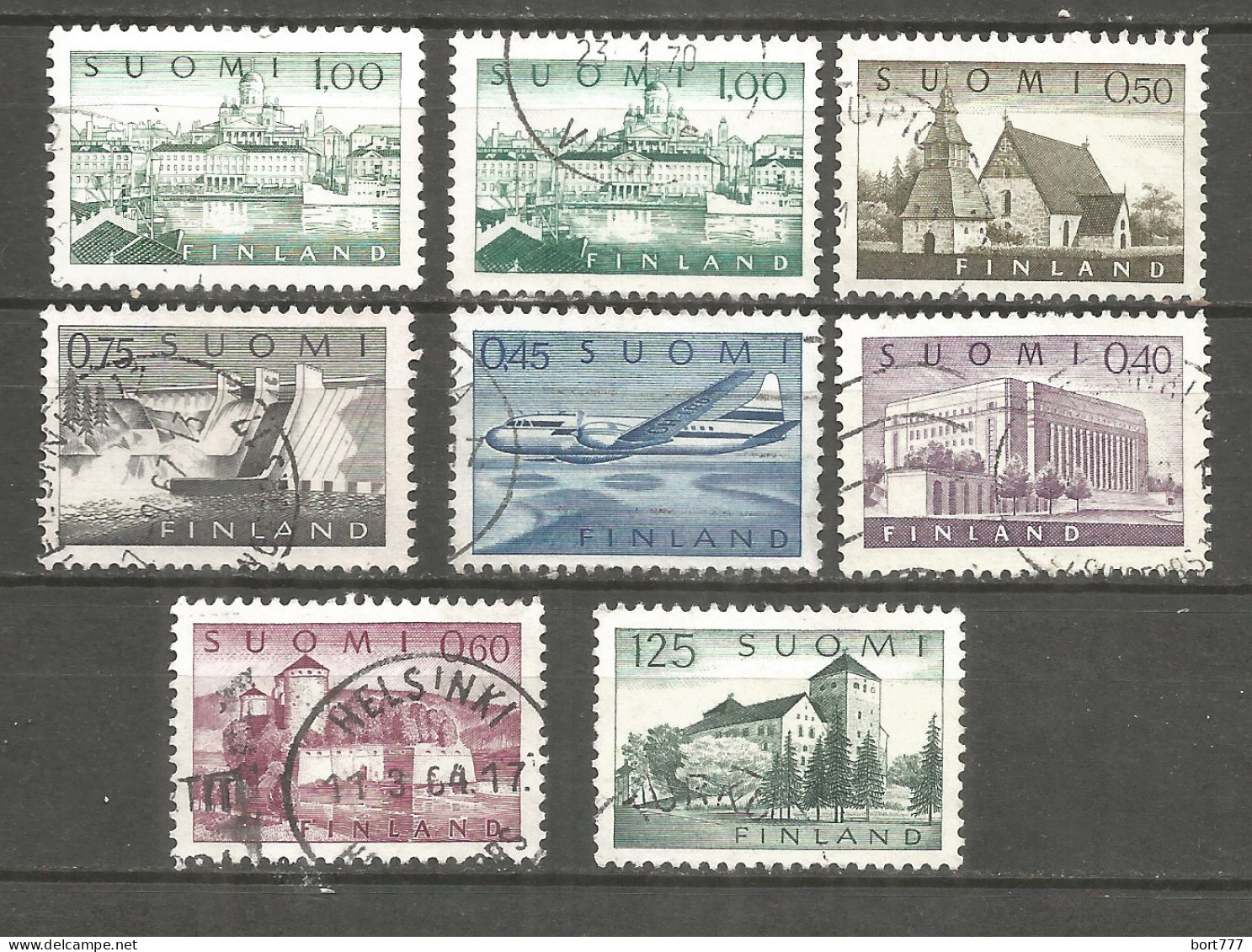 Finland 1963 Used Stamps 8v - Usati