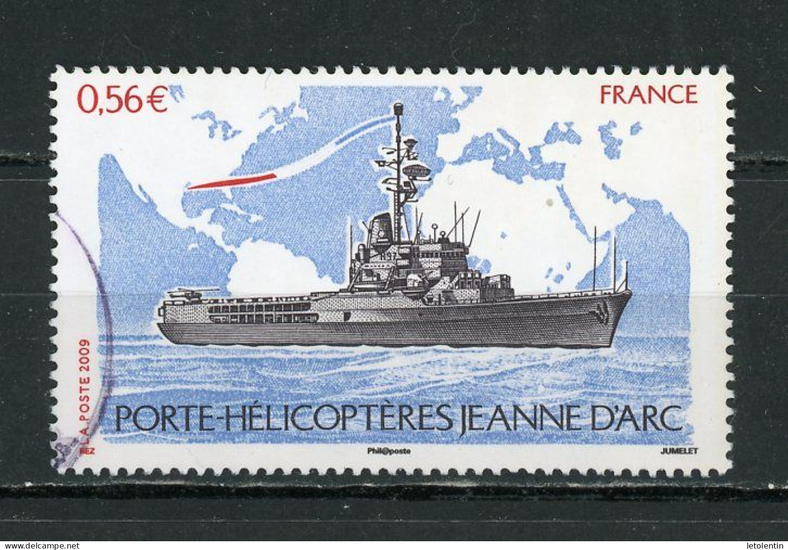 FRANCE - PORTE HELICOPTÈRES JEANNE D'ARC - N° Yvert 4423 Obli. - Usati