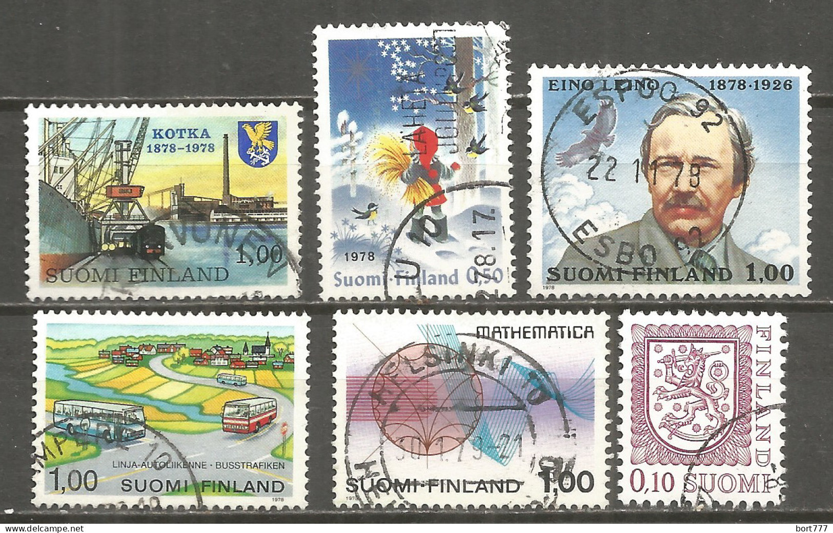 Finland 1978 Used Stamps 6v - Gebruikt