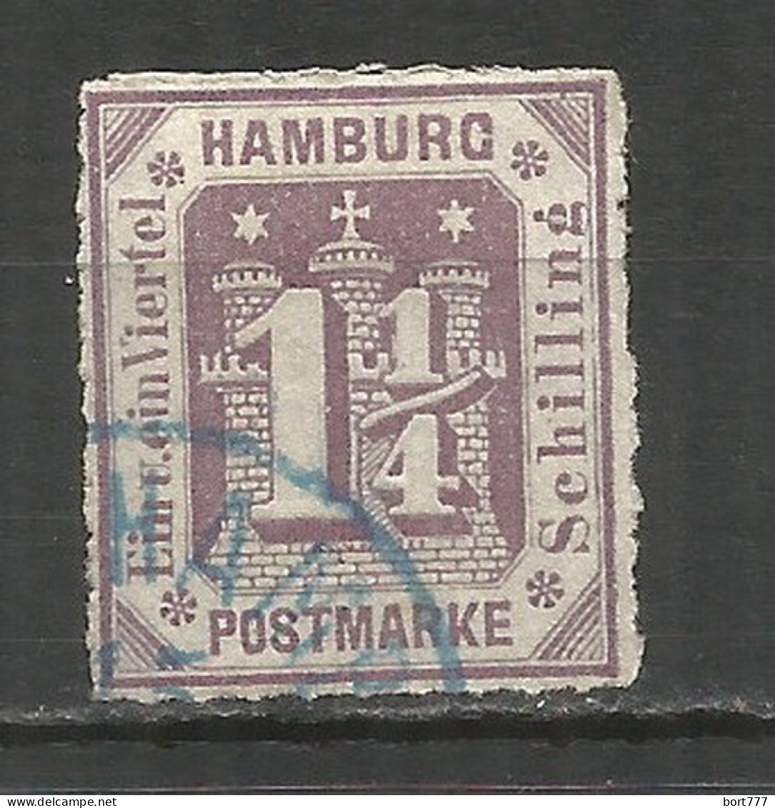 Germany HAMBURG 1866 Year , Used Stamp  Michel # 20 B - Hamburg (Amburgo)