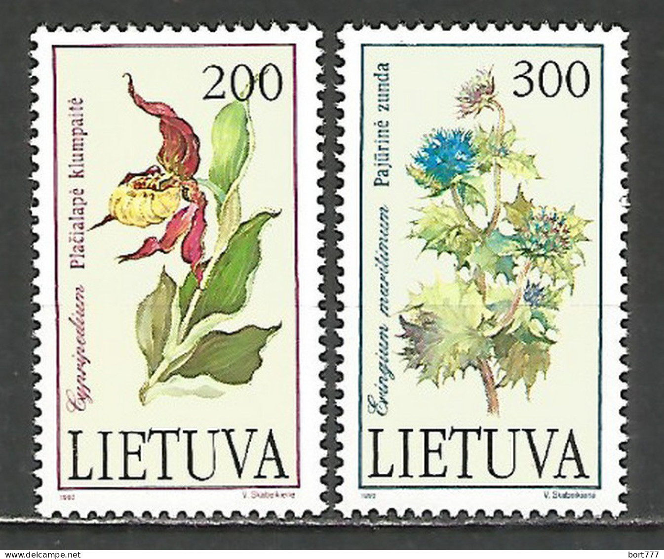 Lithuania 1992 Mint Stamps MNH (**) Flowers - Lithuania