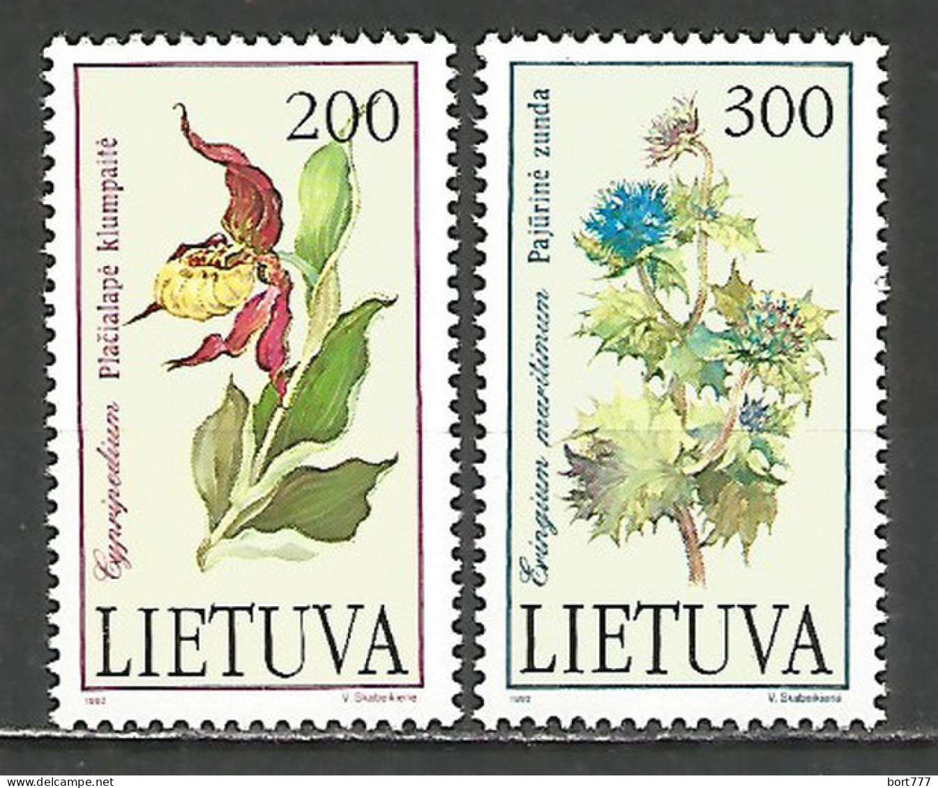 Lithuania 1992 Mint Stamps MNH (**) Flowers - Lituania