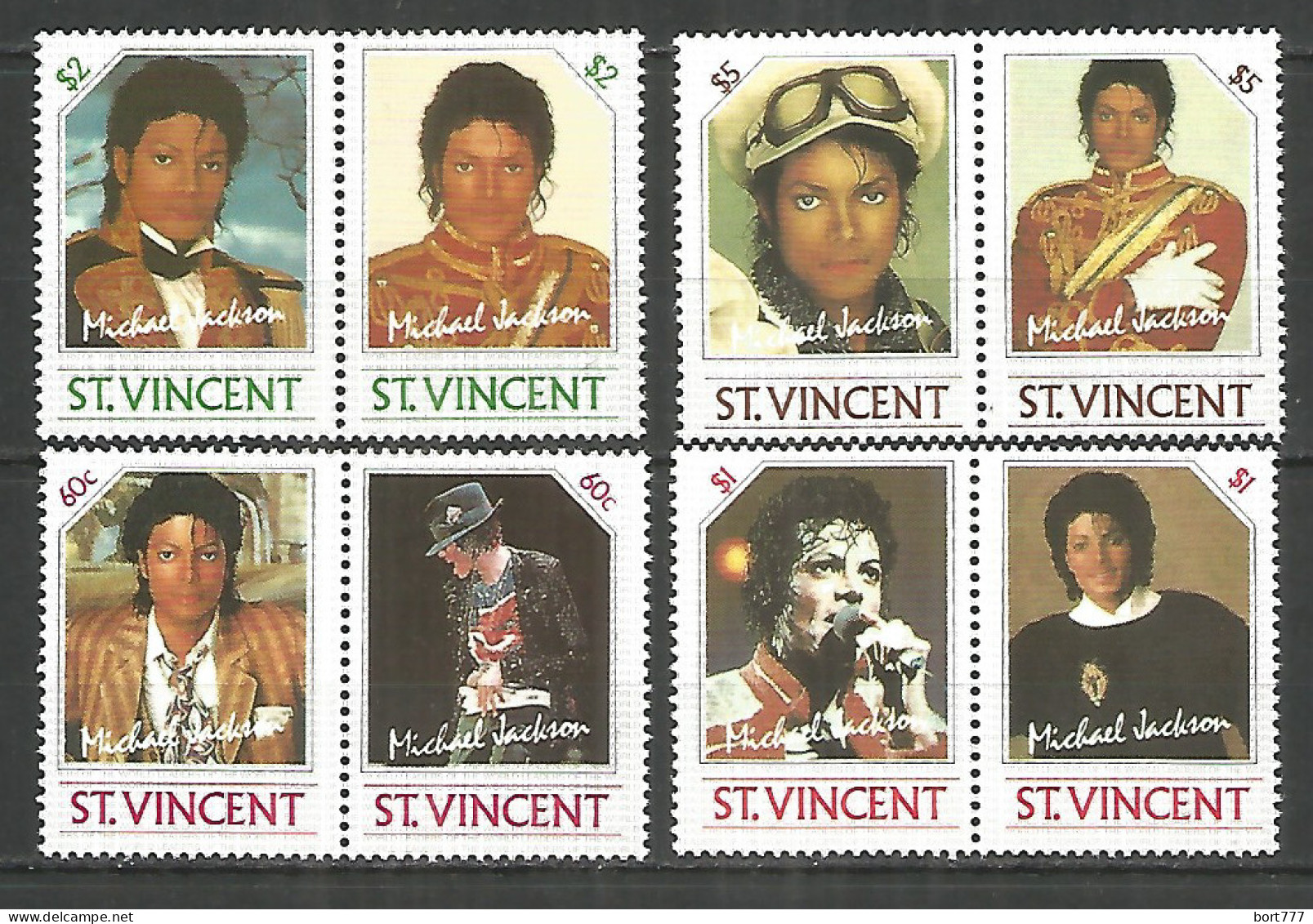 Saint Vincent 1985 Mint Stamps MNH(**) Michael Jackson - St.Vincent (1979-...)