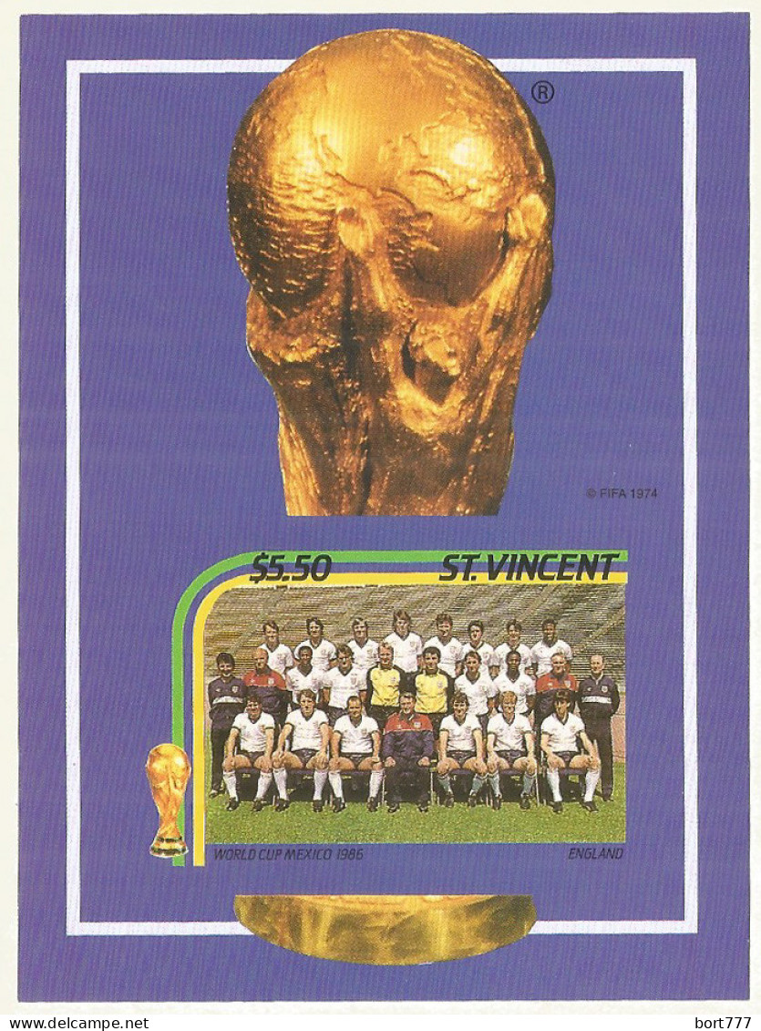 Saint Vincent 1986 Mint Block MNH (**) Mexico'86 Football - St.Vincent (1979-...)