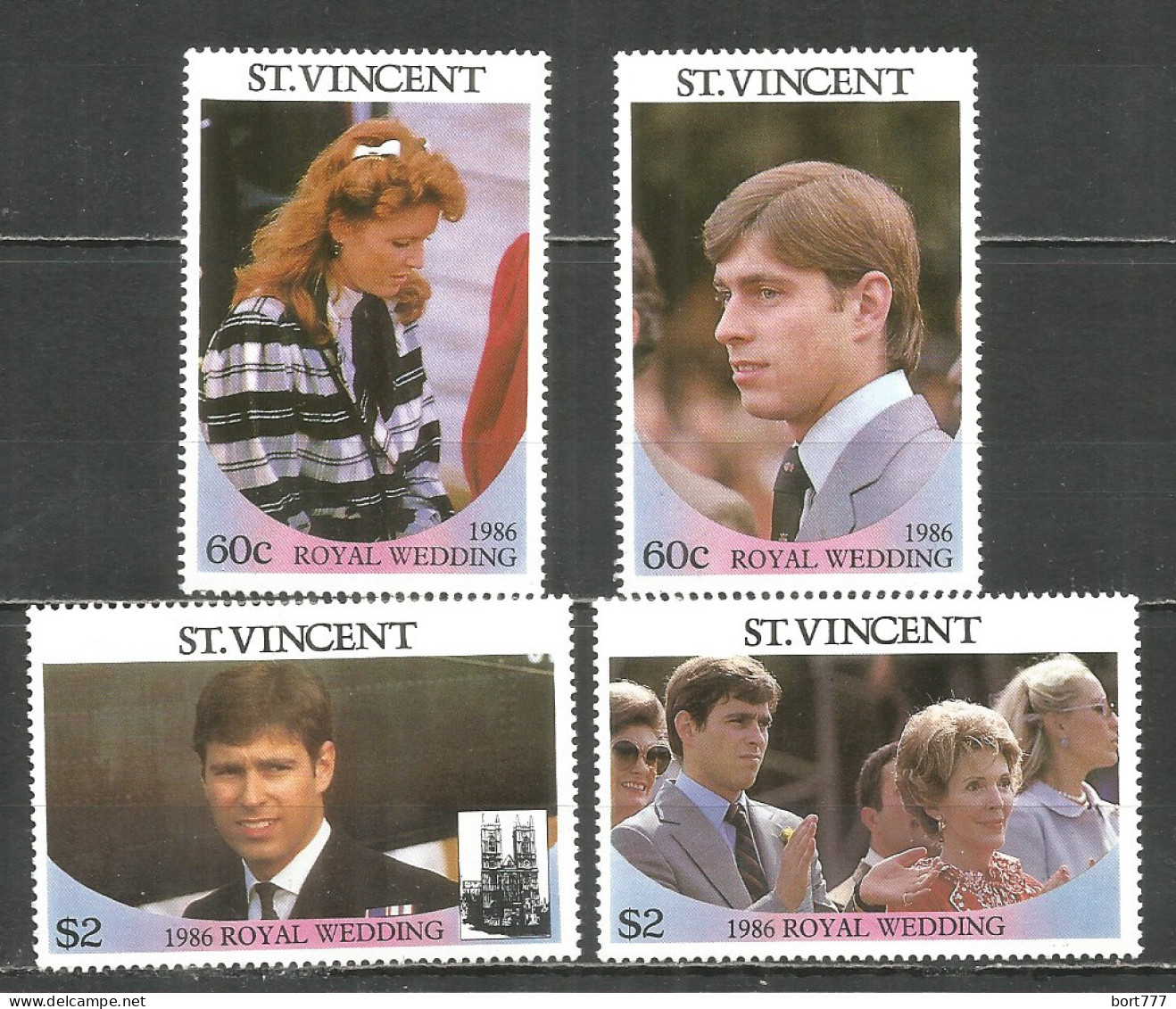 Saint Vincent 1986 Mint Stamps MNH(**) Famous People Royals - St.Vincent (1979-...)