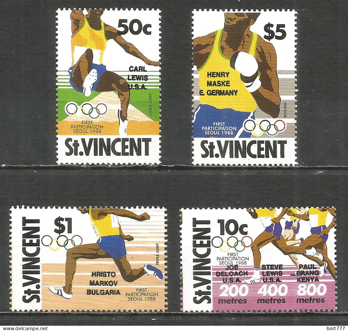 Saint Vincent 1988 Mint Stamps MNH(**) Sport Olympics - St.Vincent (1979-...)