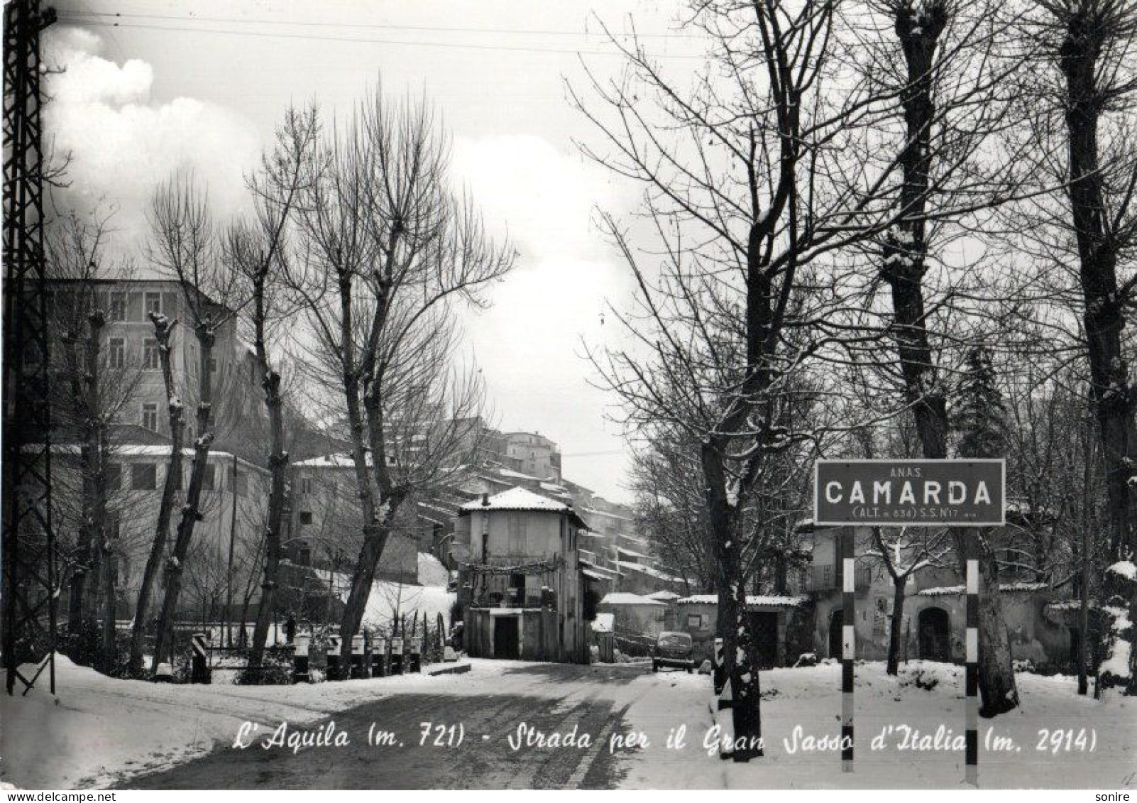 CAMARDA - L'AQUILA - STRADA PER IL GRAN SASSO D'ITALIA - ALTEROCCA TERNI - NVG FG - C0341 - L'Aquila