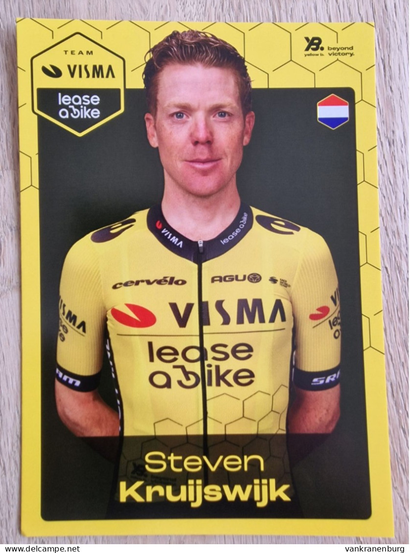 Card Steven Kruijswijk - Team Visma-Lease A Bike - 2024 - Cycling - Cyclisme - Ciclismo - Wielrennen - Cycling