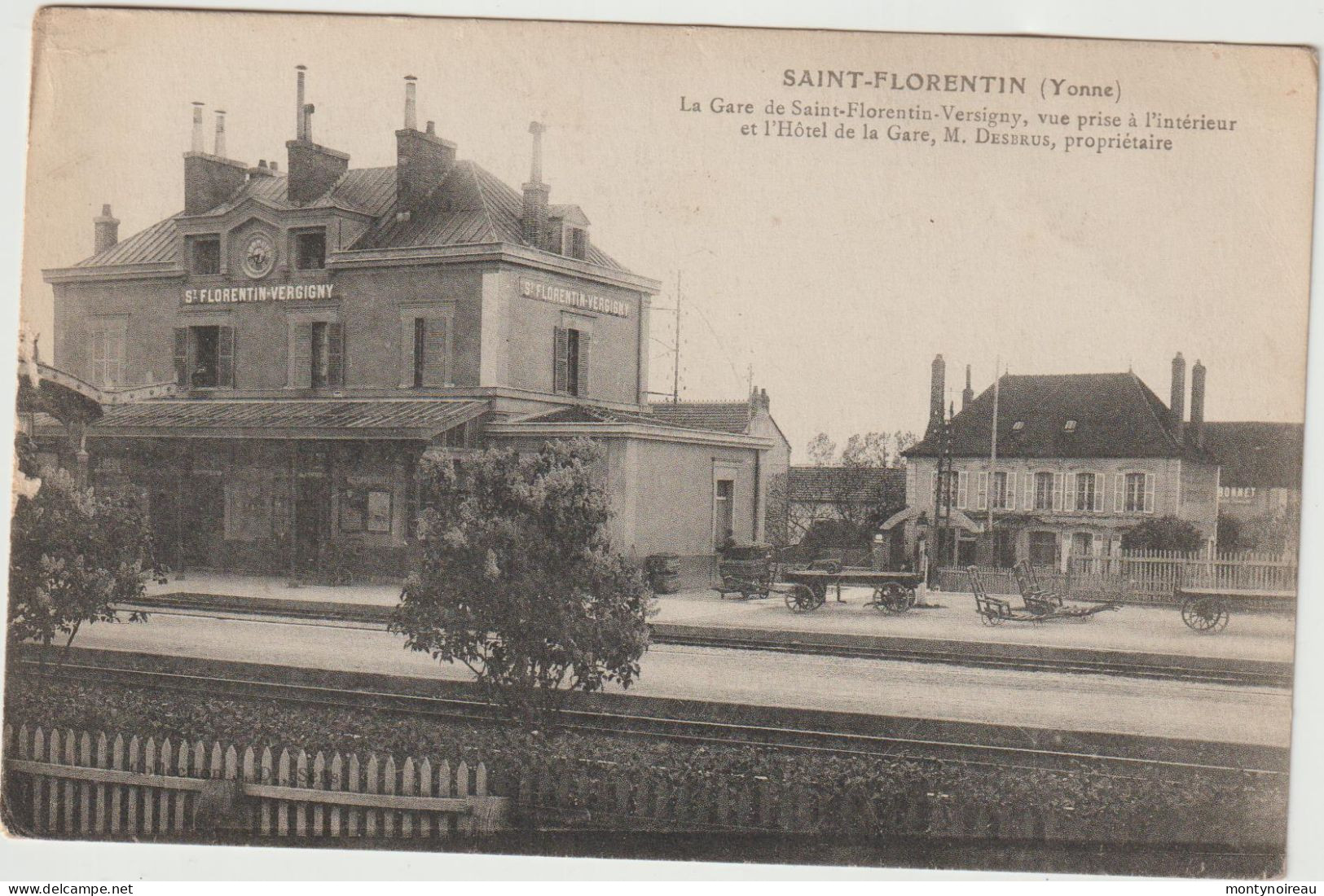 Yonne :  SAINT  FLORENTIN : La  Gare  , Vergigny - Saint Florentin