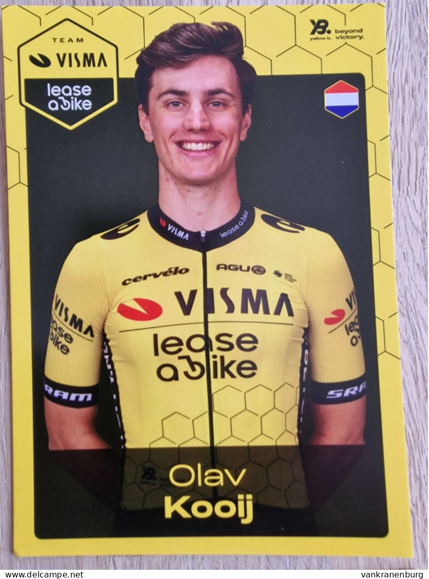 Card Olav Kooij - Team Visma-Lease A Bike - 2024 - Cycling - Cyclisme - Ciclismo - Wielrennen - Cyclisme