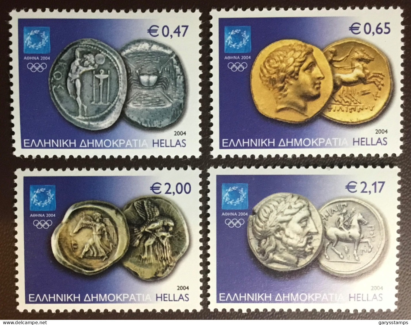 Greece 2004 Olympic Games Coins MNH - Nuevos