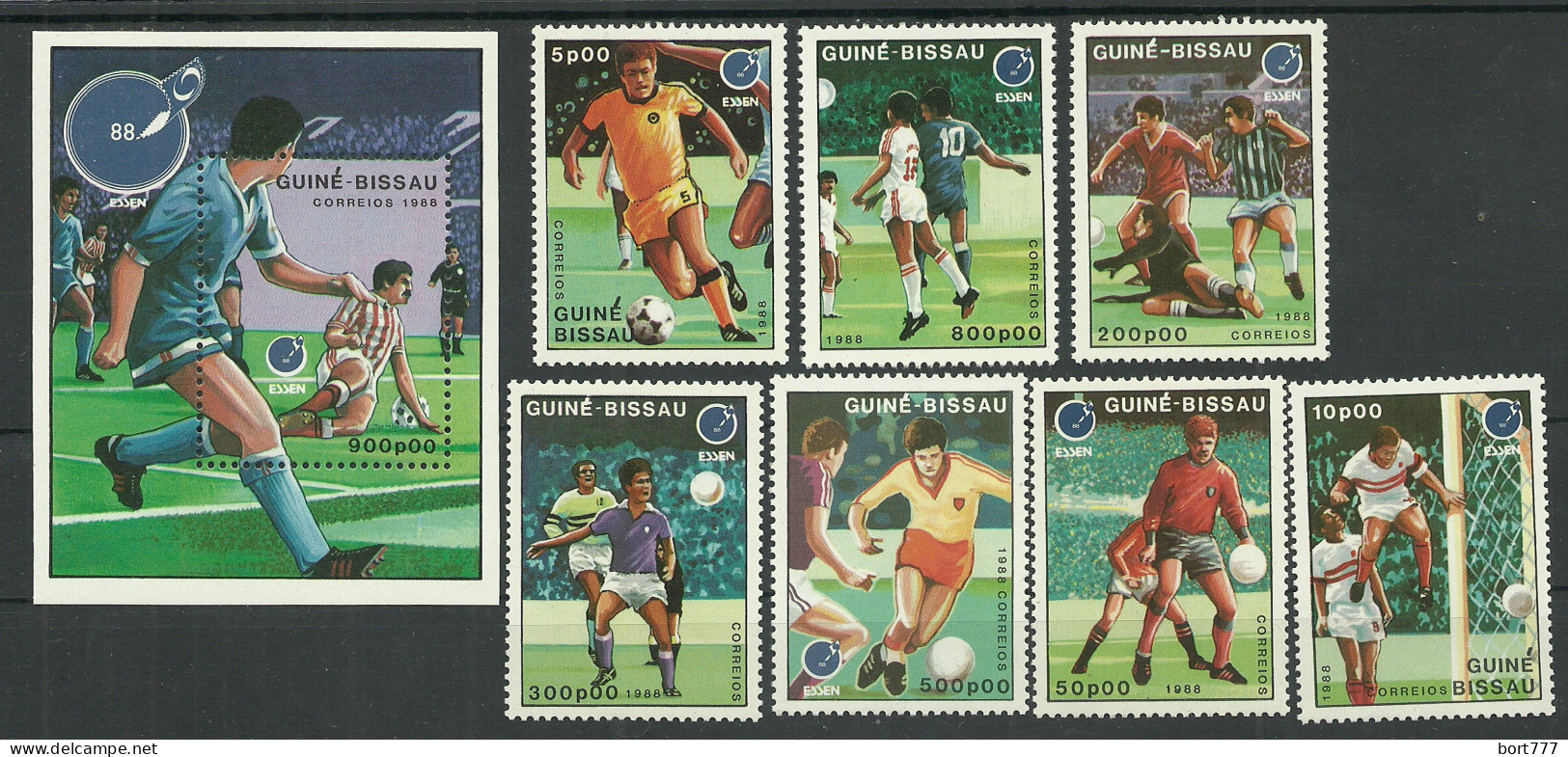 Guinea-Bissau 1988 Year , Mint Stamps MNH(**)  Soccer Football - Guinée-Bissau