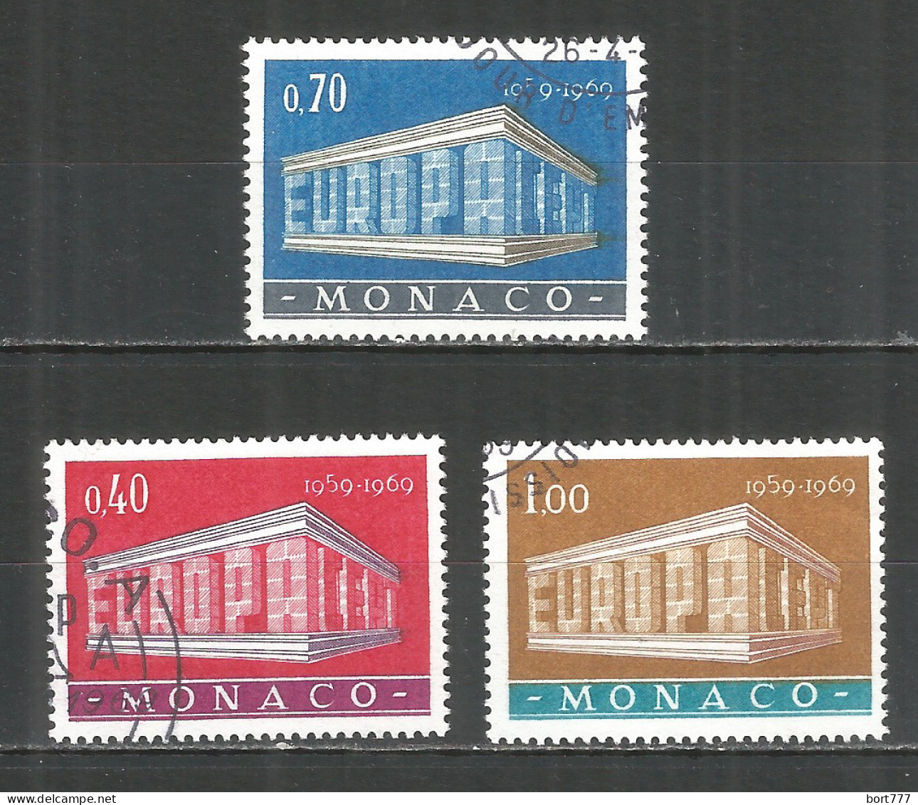 Monaco 1969 Year , Used Stamps Sed Europa Cept - Gebraucht