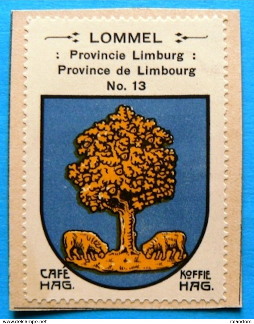 Limburg Limbourg N013 Lommel Timbre Vignette 1930 Café Hag Armoiries Blason écu TBE - Tee & Kaffee