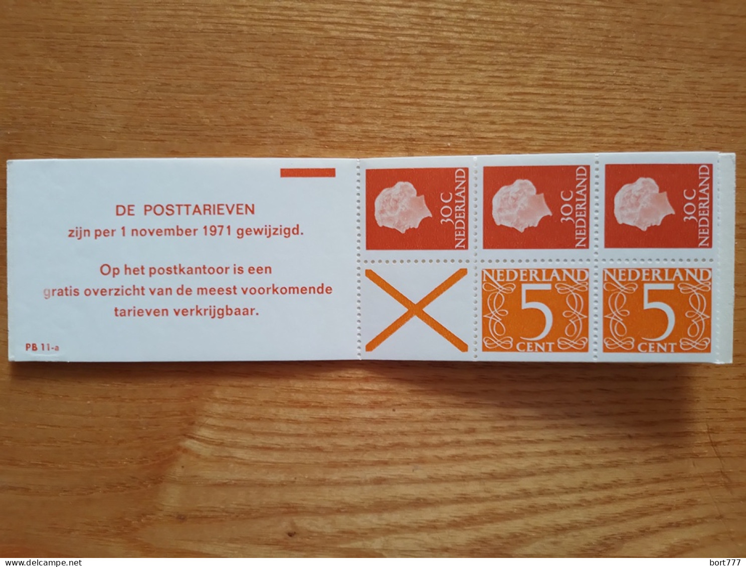 NETHERLANDS 1971 Booklet PB 11a - Mint MNH (**) - Postzegelboekjes En Roltandingzegels