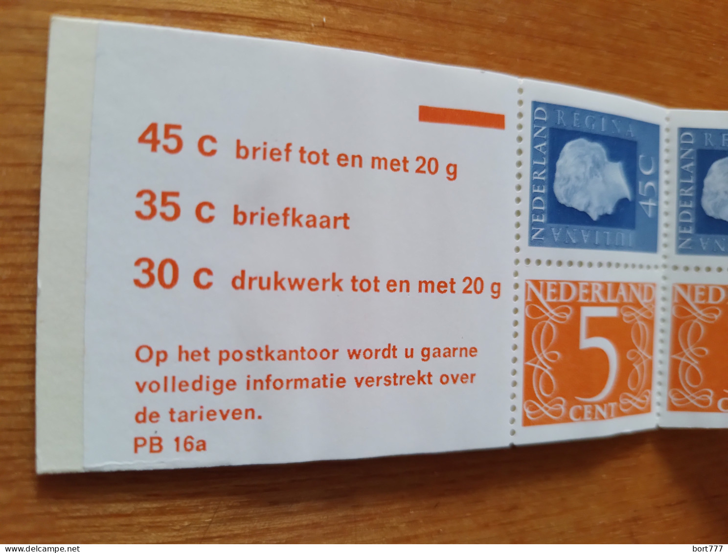 NETHERLANDS 1974 Booklet PB 16a - Mint MNH (**) - Carnets Et Roulettes