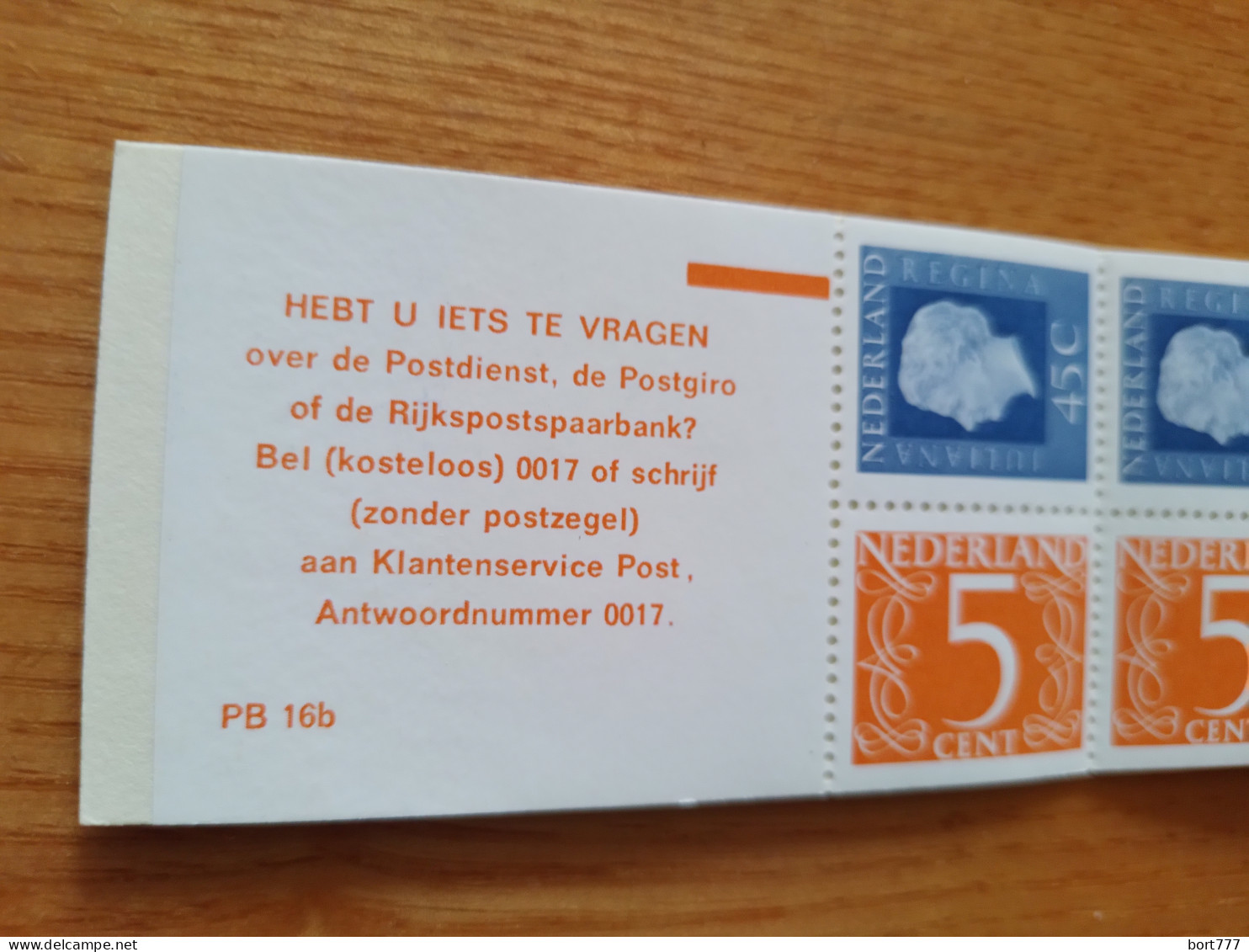 NETHERLANDS 1974 Booklet PB 16b - Mint MNH (**) - Libretti