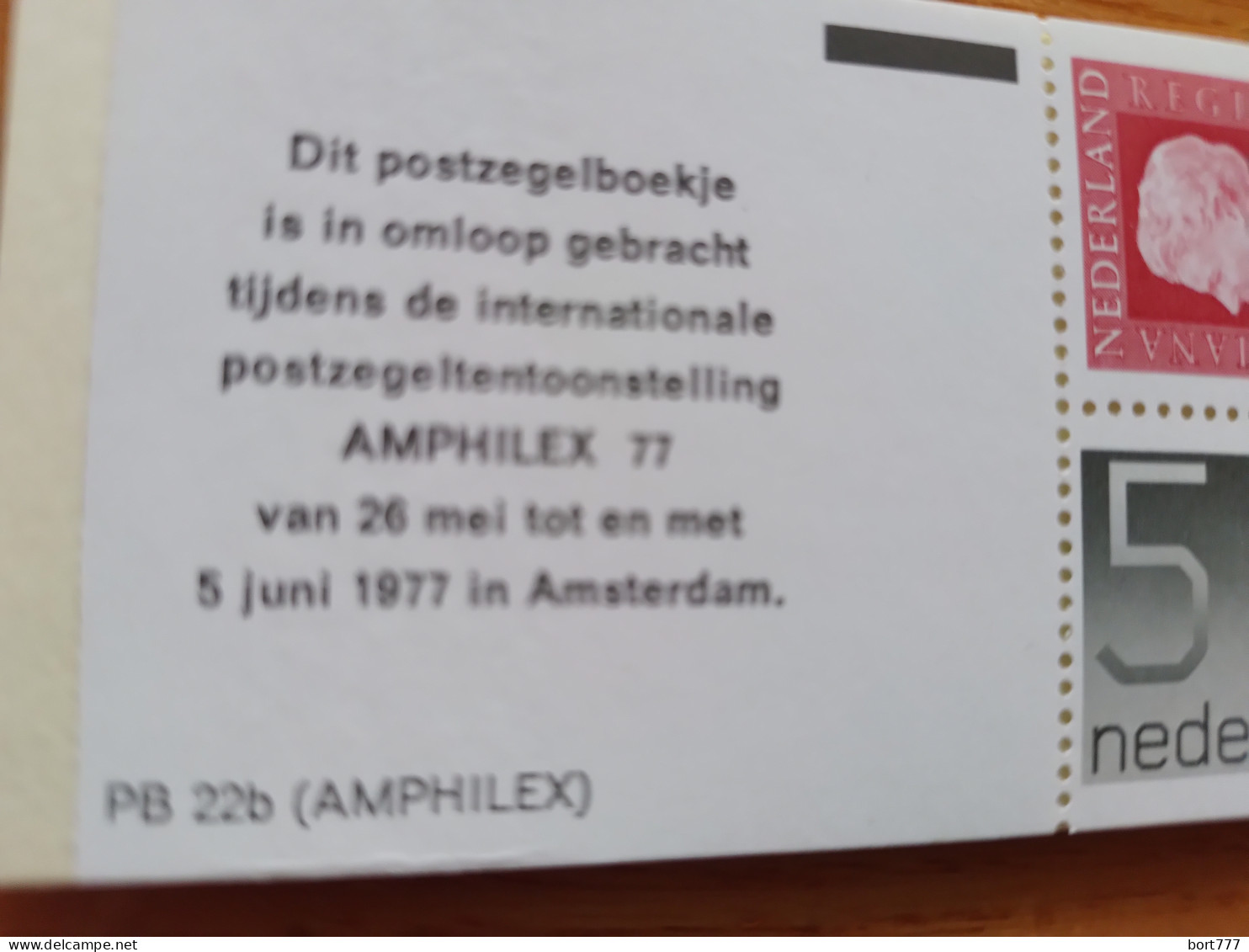 NETHERLANDS 1976 Booklet PB 22b - Mint MNH (**) - Postzegelboekjes En Roltandingzegels