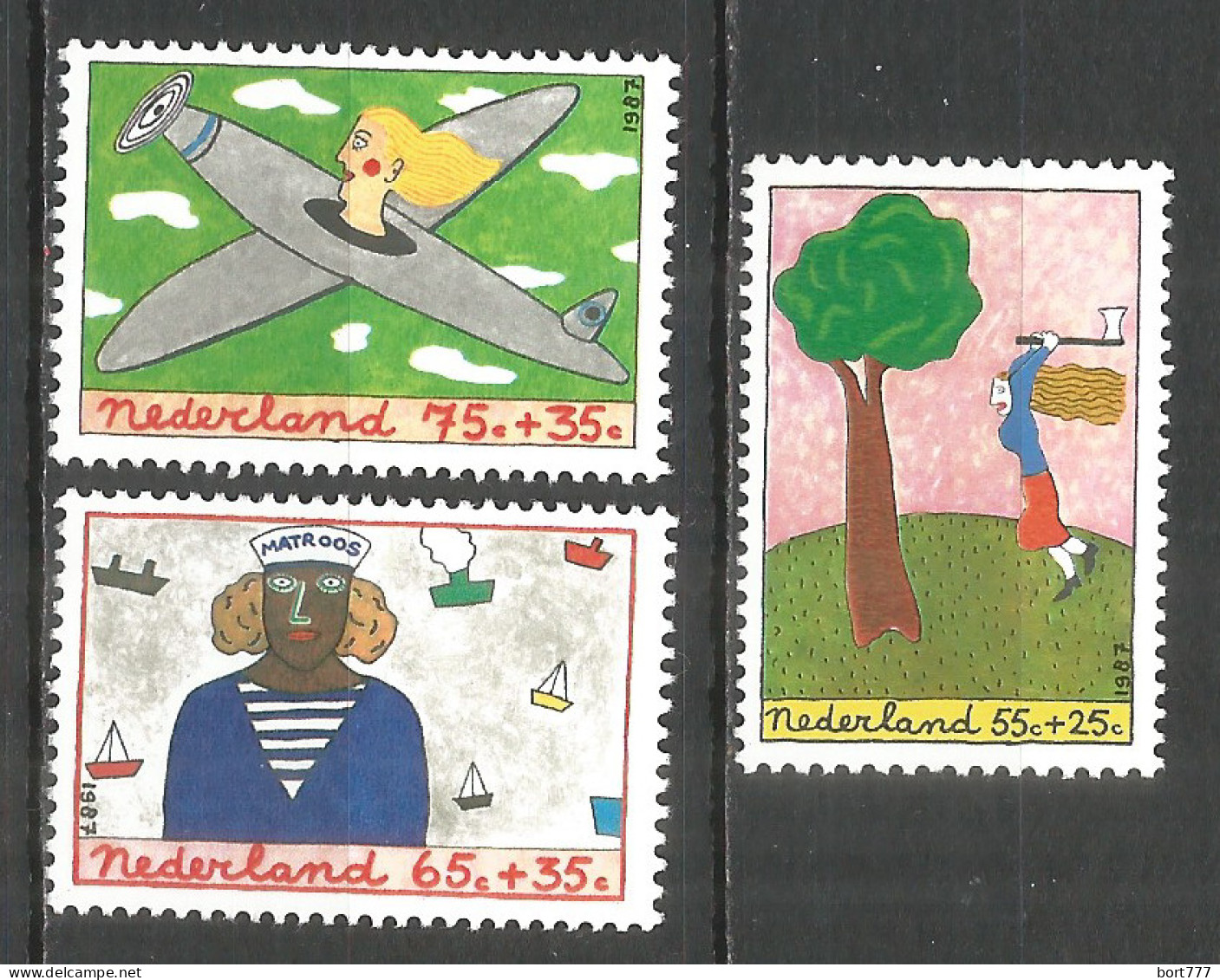 NETHERLANDS 1987 Year , Mint Stamps MNH (**)  - Nuevos