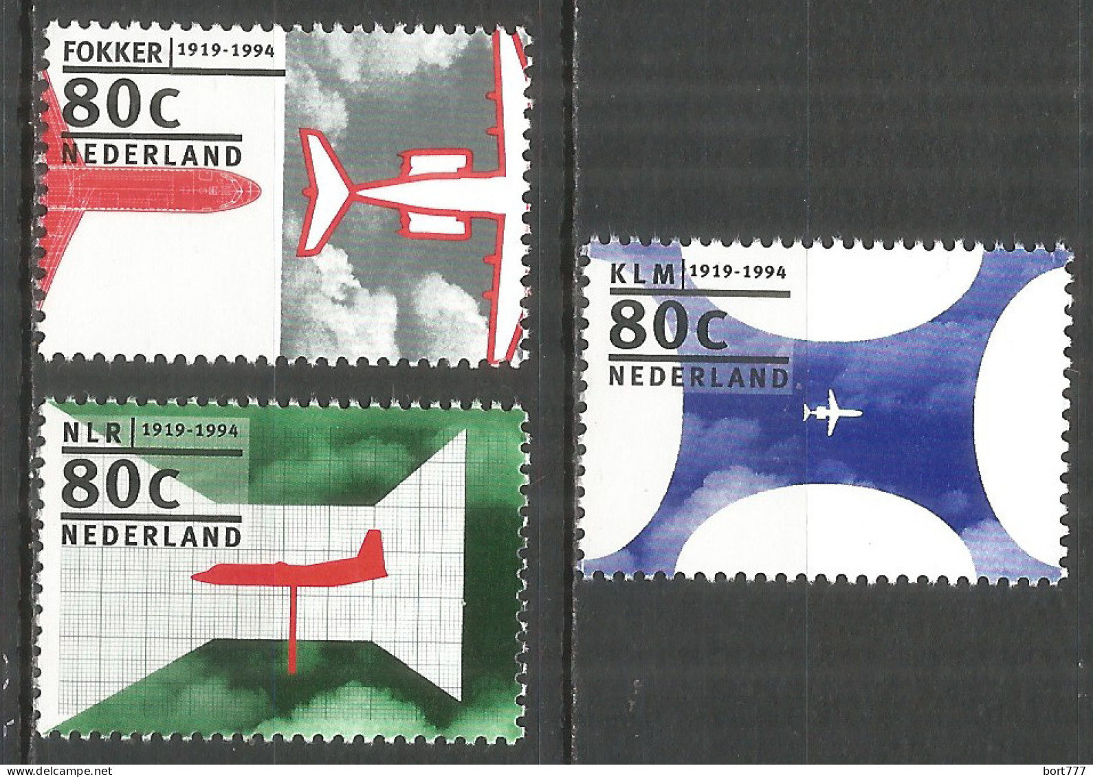 NETHERLANDS 1994 Year , Mint Stamps MNH (**)  Aviation - Ongebruikt