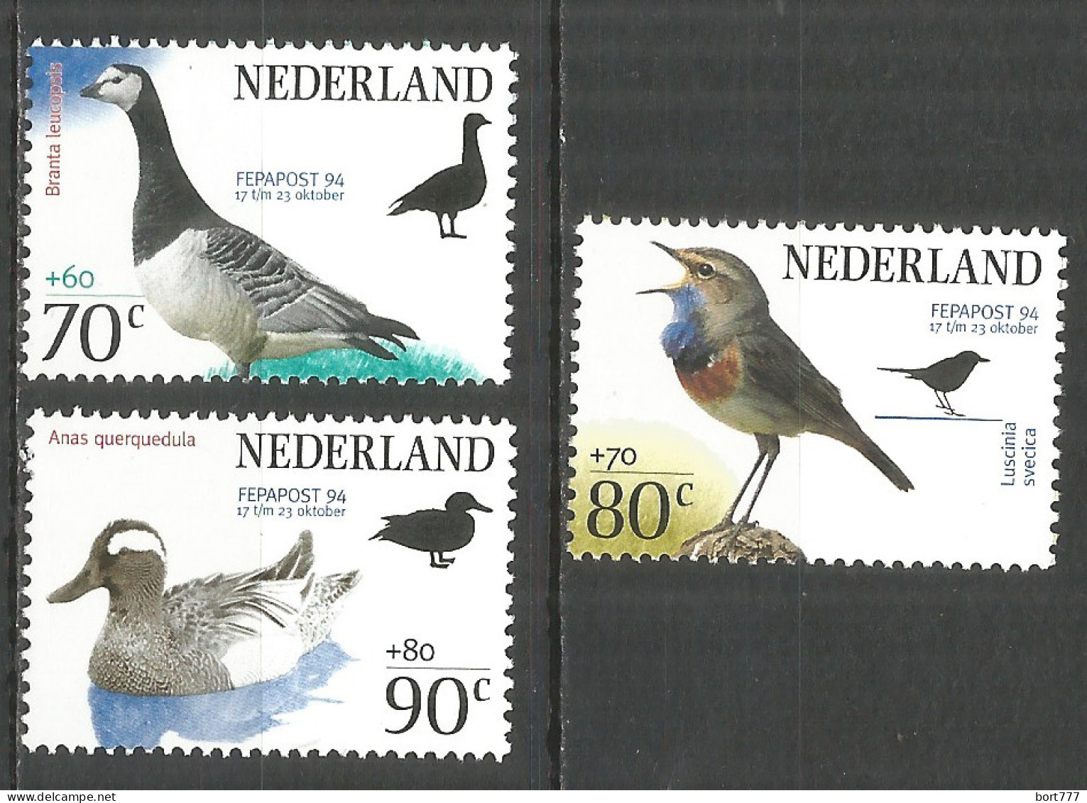 NETHERLANDS 1994 Year , Mint Stamps MNH (**)  Birds - Nuovi