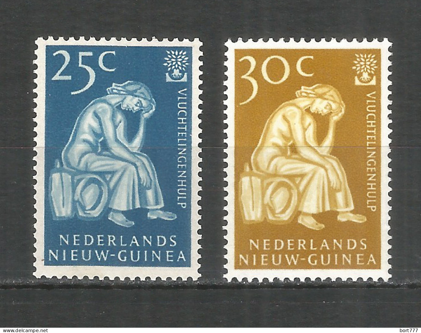 Netherlands New Guinea 1960 Mint Stamps MNH (**) Mi.# 61-62 - Niederländisch-Neuguinea