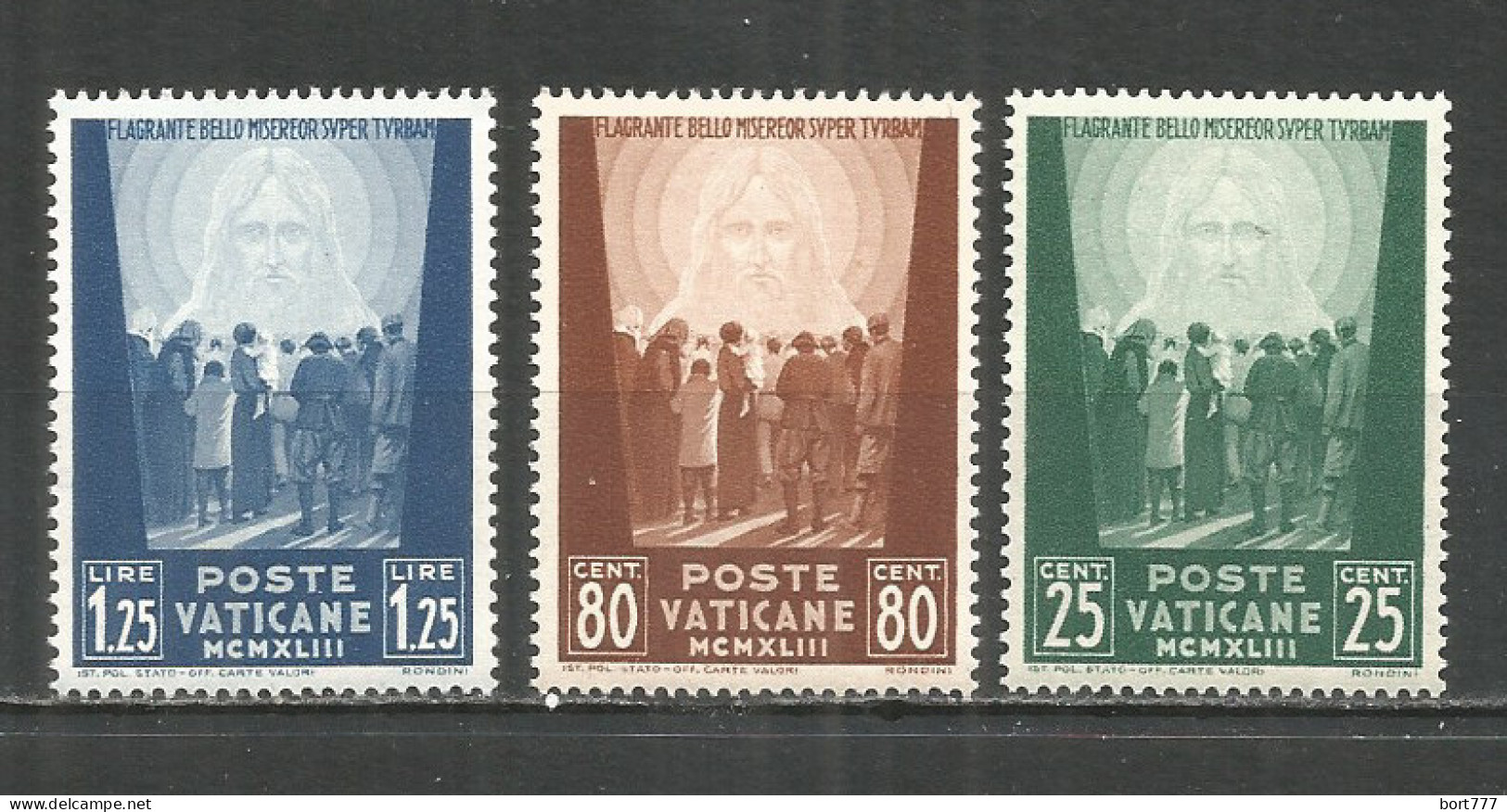 Vatican 1944 , Mint Stamps MNH (**) Set - Ungebraucht