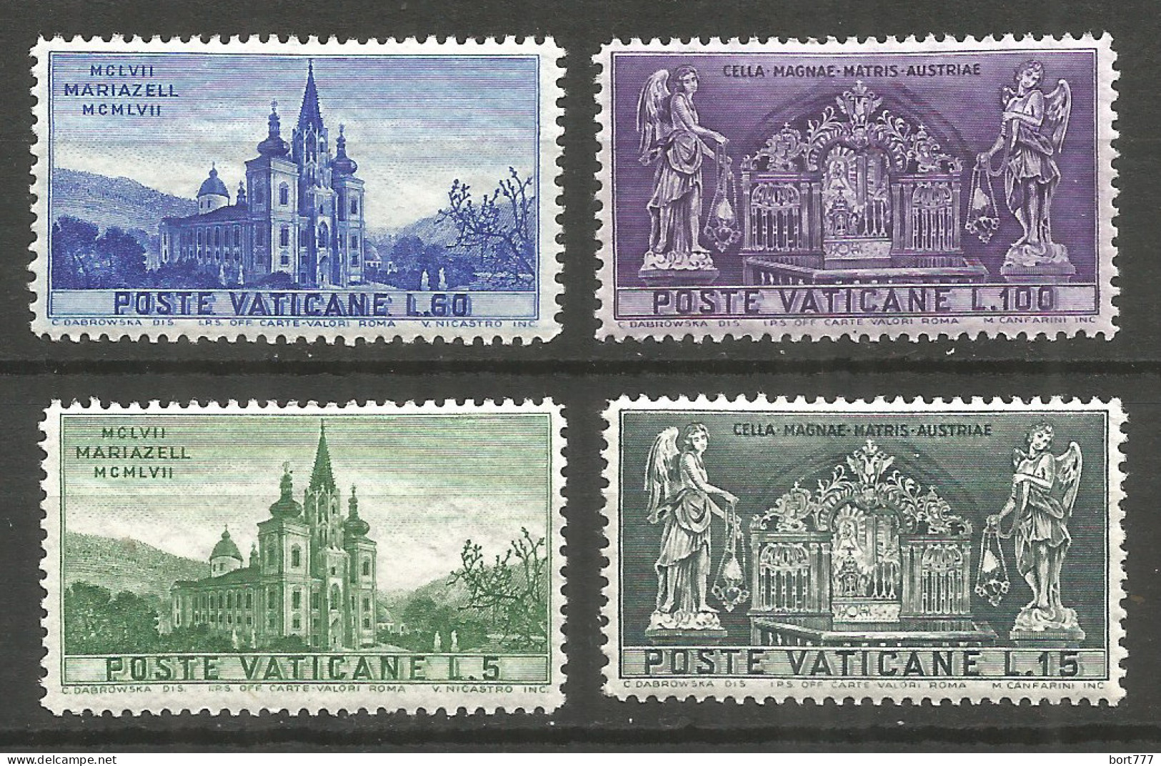 Vatican 1957 , Mint Stamps MNH (**) Set - Nuovi