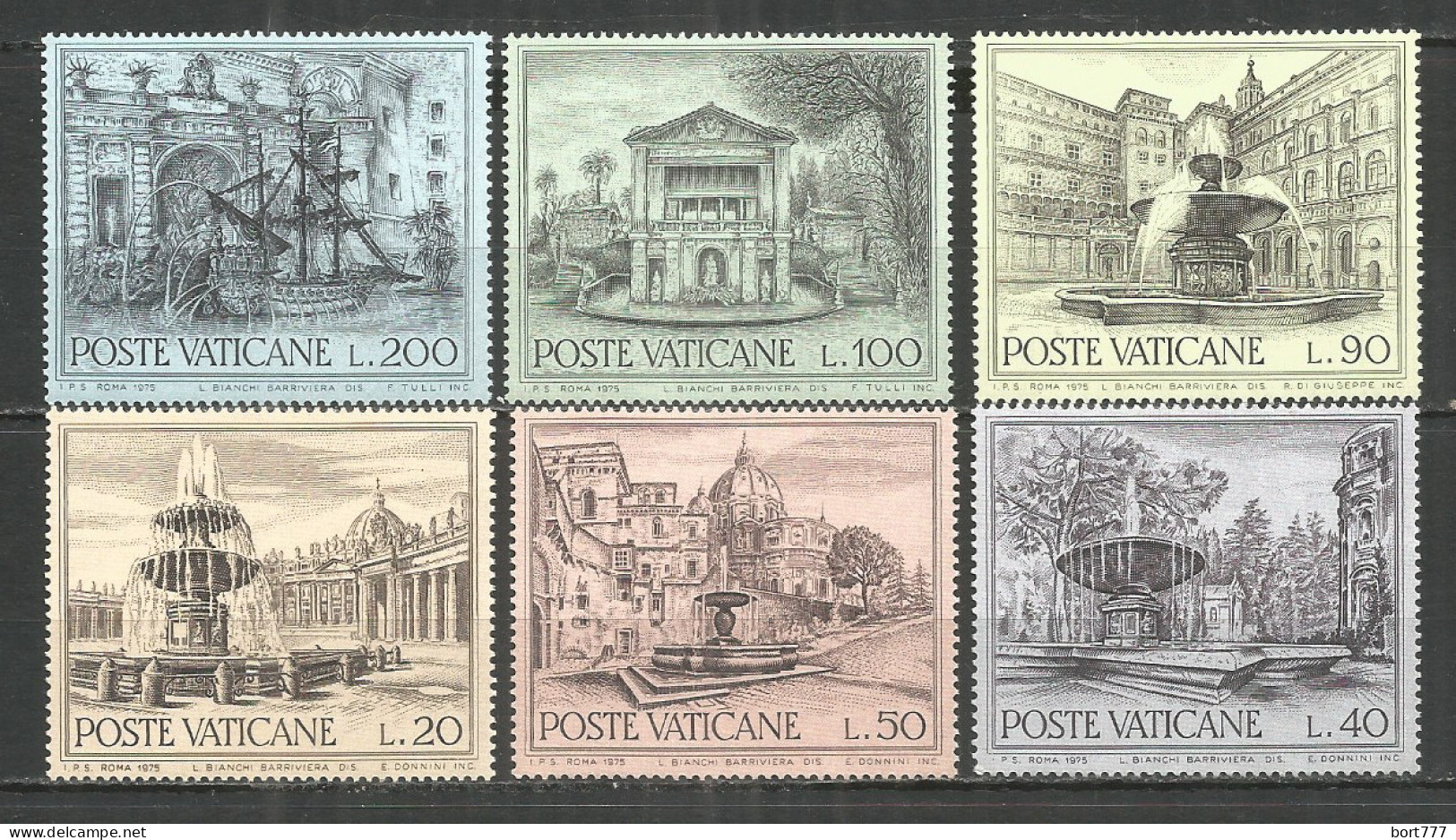 Vatican 1975 , Mint Stamps MNH (**) Set - Unused Stamps