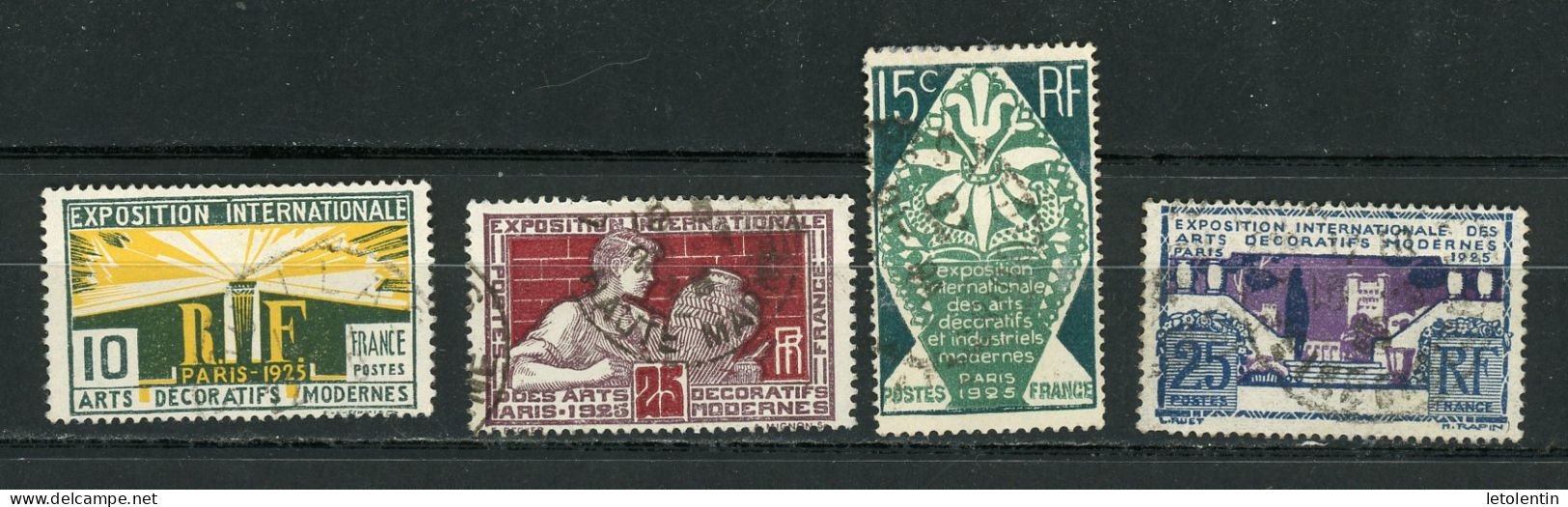 FRANCE - EXPO PARIS 1925 - N° Yvert 210/ 213 Obli. - Gebraucht