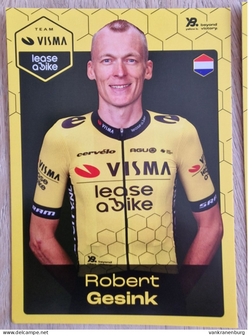 Card Robert Gesink - Team Visma-Lease A Bike - 2024 - Cycling - Cyclisme - Ciclismo - Wielrennen - Cycling