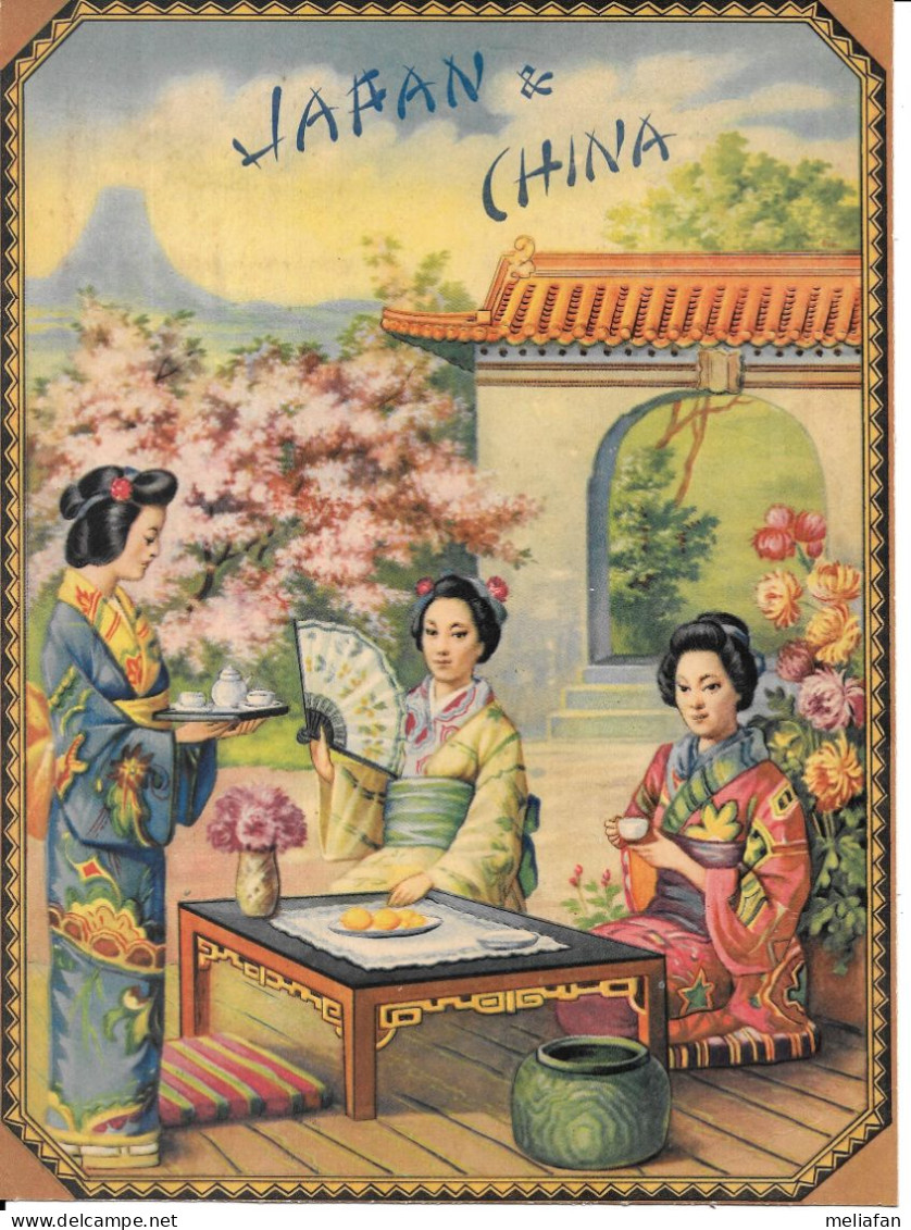 EH64 - CARTON 21 X 28.5 CM - SCENE DE LA VIE AU JAPON - CEREMONIE DU THE - 1935 ENVIRON - Other & Unclassified