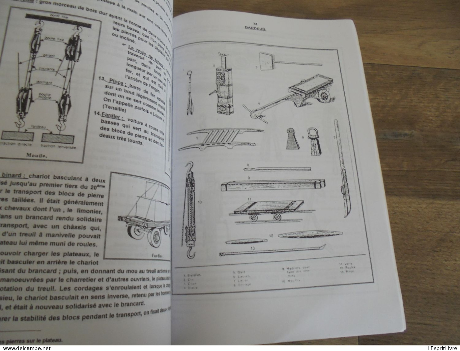 ORIGINE ET EXPLOITATION DE LA PIERRE à ECAUSSINNES Régionalisme Hainaut Carrière Pierre Outils Carrières Pierre Métier