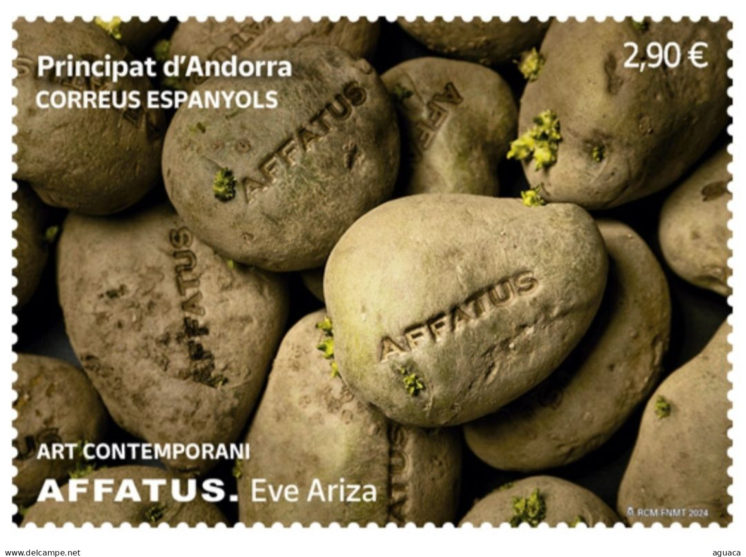 ANDORRA ESPAÑOLA / SPANISH ANDORRA 2024 - EDIFIL 557 - ARTE CONTEMPORÁNEO - AFFATUS - EVE ARIZA - Unused Stamps