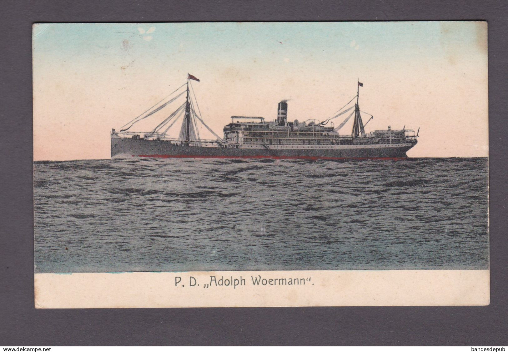 Bateau De Commerce P.D. Adolph Woermann German Steam Ocean Liner Woermann-Linie (WL) And German East Africa Line  58872 - Koopvaardij