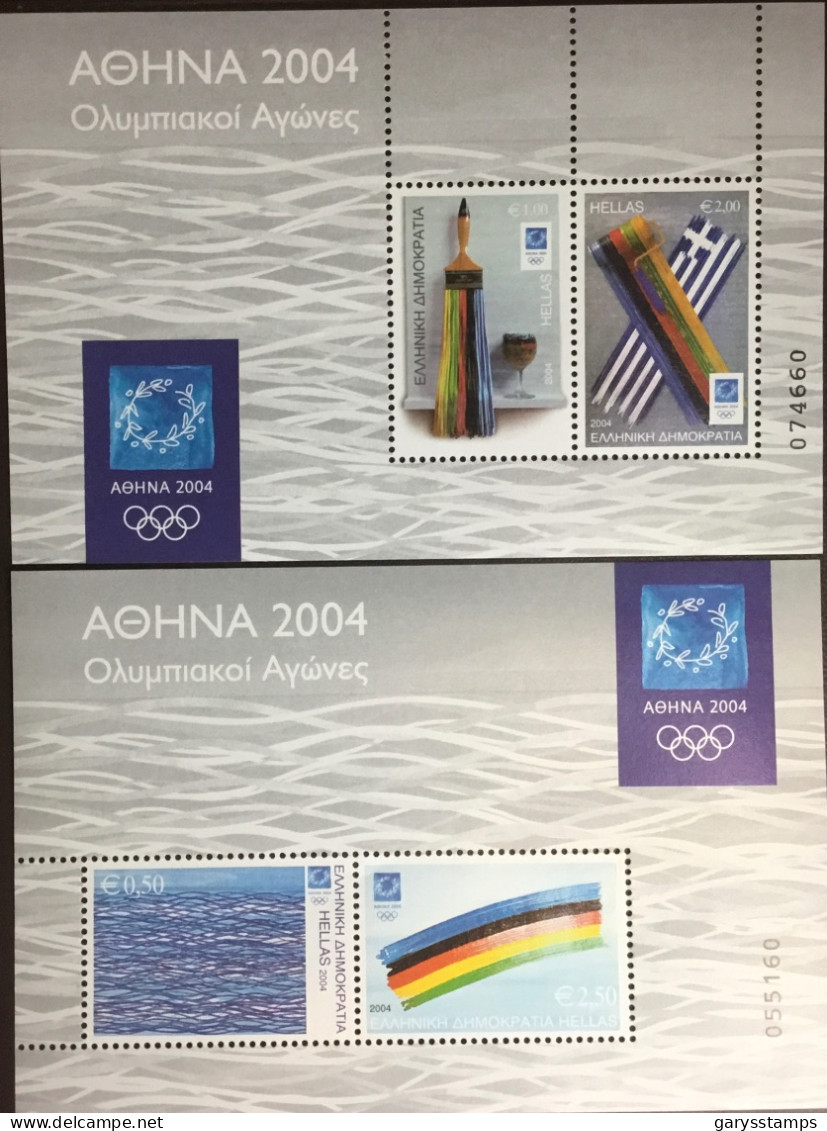 Greece 2004 Olympic Games Modern Art Minisheet Set MNH - Neufs