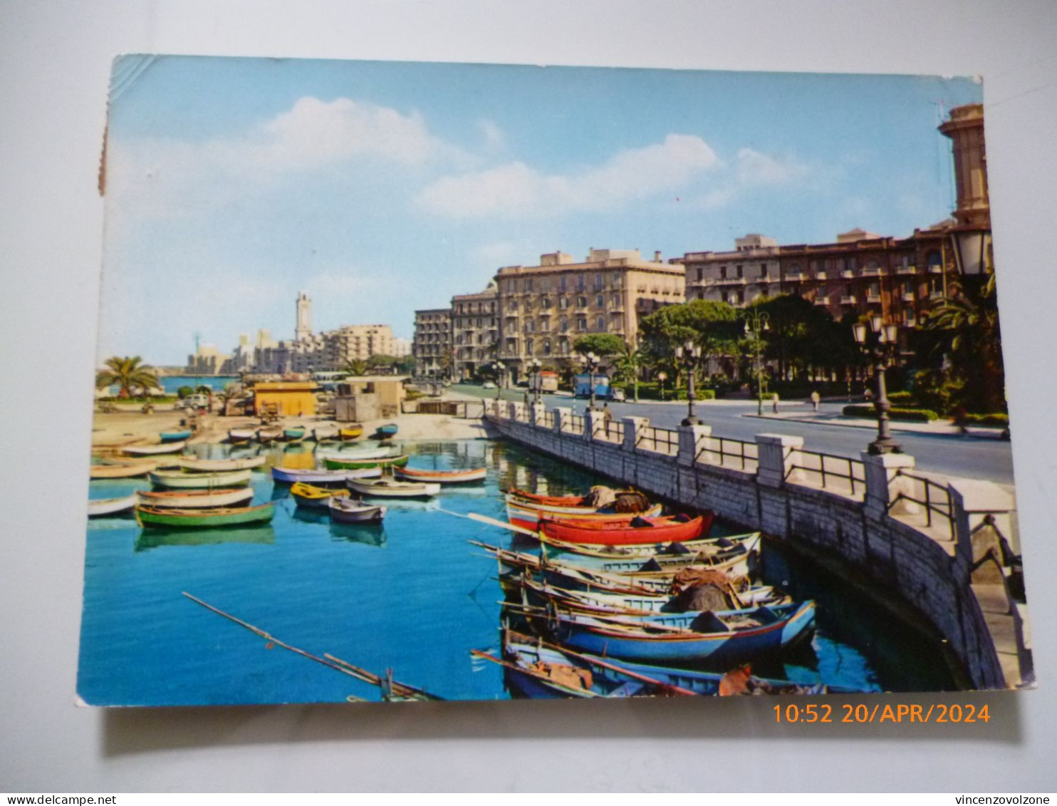 Cartolina Viaggiata "BARI  Lungomare N. Sauro" 1961 - Bari