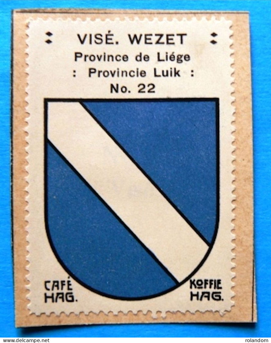 Prov Liège N022 Visé Wezet Timbre Vignette 1930 Café Hag Armoiries Blason écu TBE - Tee & Kaffee