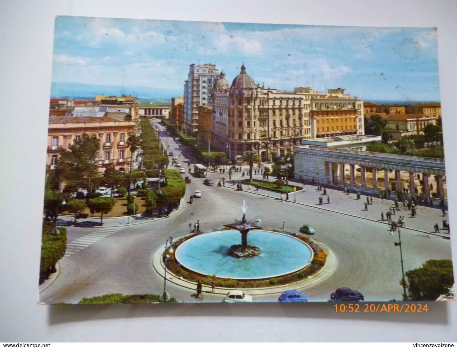 Cartolina Viaggiata "FOGGIA Viale Della Stazione" 1963 - Foggia