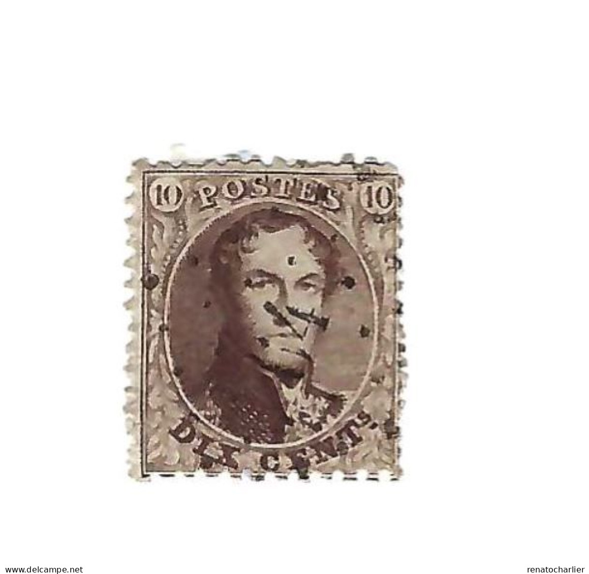 Oblitération "64" Sur 10 Centimes. - 1863-1864 Medallions (13/16)