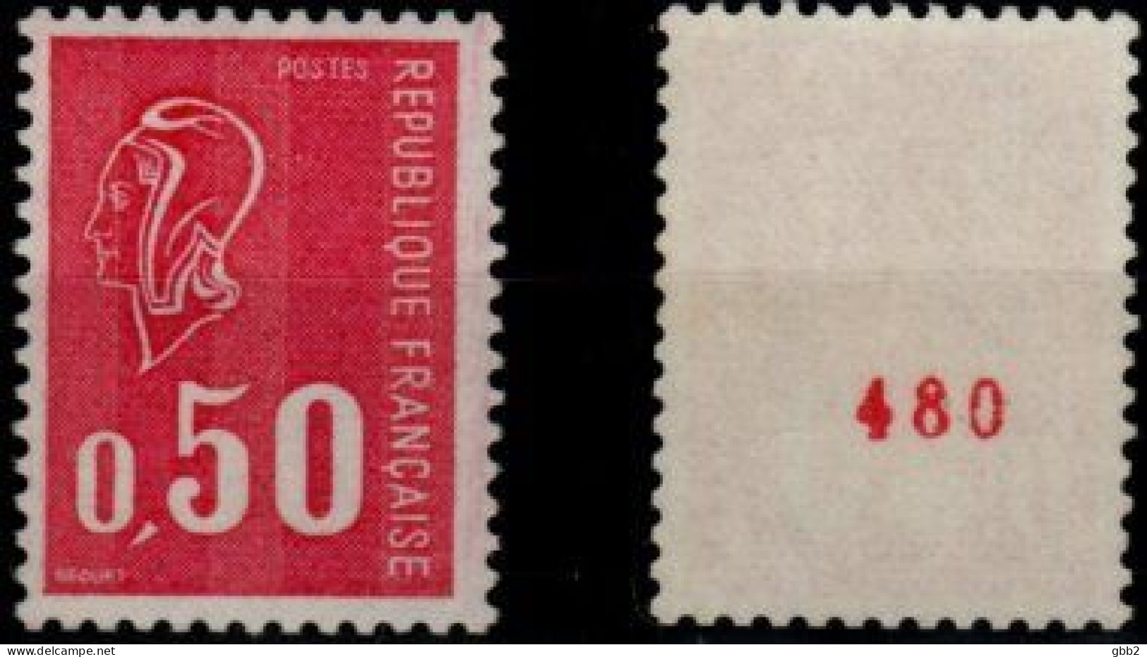 FRANCE - YT N° 1664e Marianne De Béquet, Avec Gomme Tropicale + N° Rouge. Bas Prix, à Saisir. - 1971-1976 Marianna Di Béquet