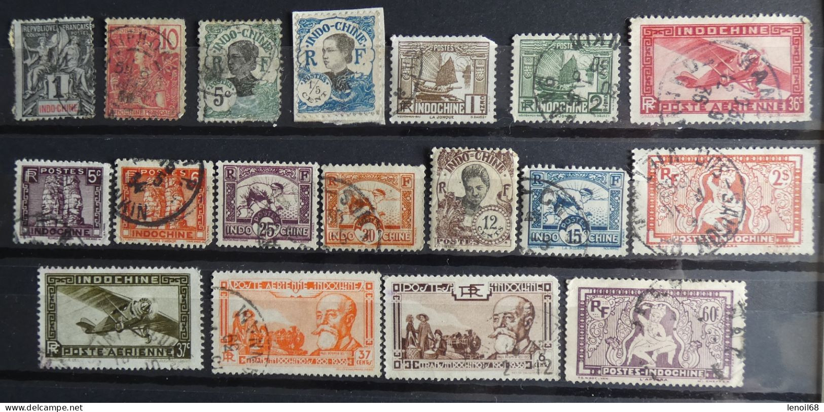 Lot De 18 Timbres Indochine - Other & Unclassified