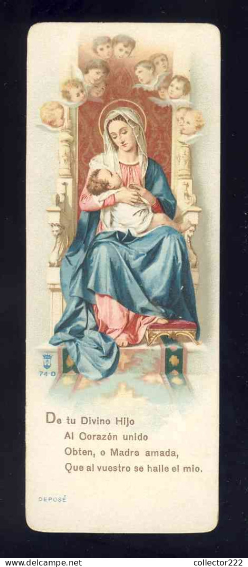 Image Pieuse: Marie Et L'Enfant Jésus (Lega Eucaristica Num. 74 D) (Ref. 78060-00074-D) - Devotion Images