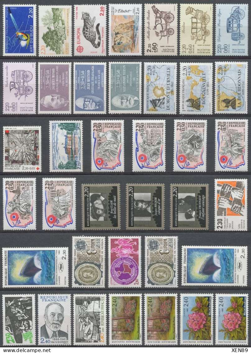 TIMBRES EUROS & FRANCS NEUFS ** -- Années 1970 à 2000 -- COLLECTIONNABLES et/ou  AFFRANCHISSABLES --