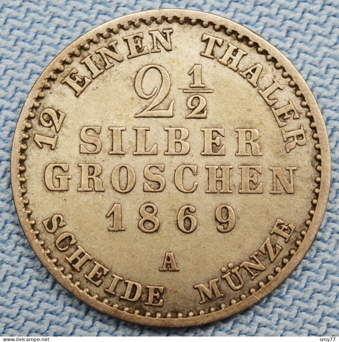 Preussen / Prussia • 2 1/2 Groschen 1869 A • Wilhelm I •  German States / Allemagne États / Prusse • [24-640] - Groschen & Andere Kleinmünzen