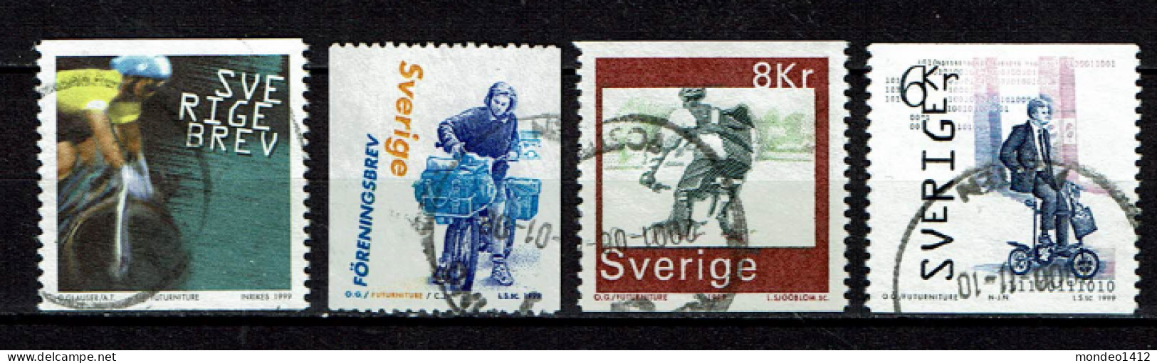 Sweden 1999 - Yv 2100/03 - Cycle, Bicycle, Cicli, Vélo, Fahrrad, Rijwiel, Fiets - Gebraucht