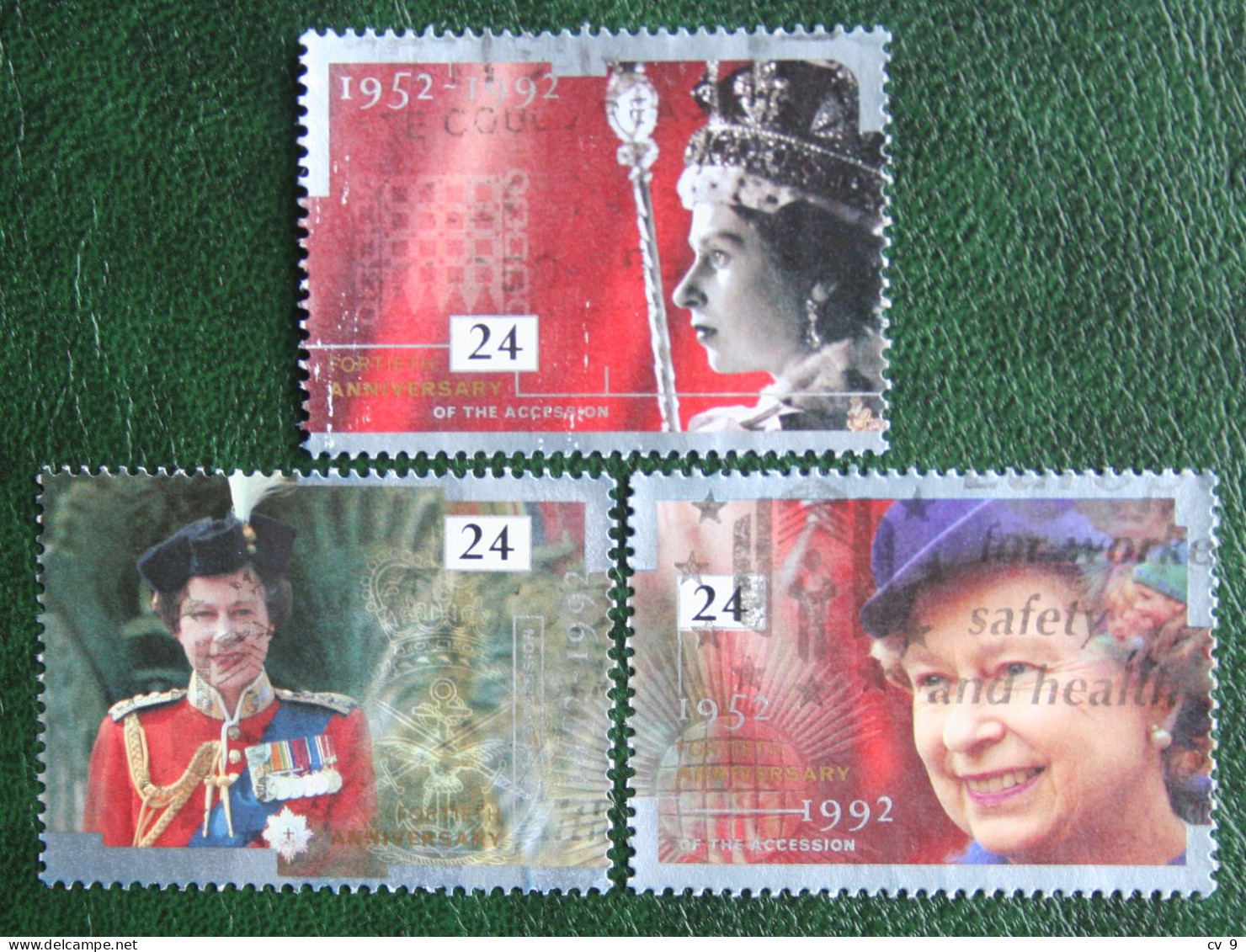 Royal Queen Elizebeth Arm Costume Mi 1387 1390-1391 1992 Used Gebruikt Oblitere ENGLAND GRANDE-BRETAGNE GB GREAT BRITAIN - Oblitérés