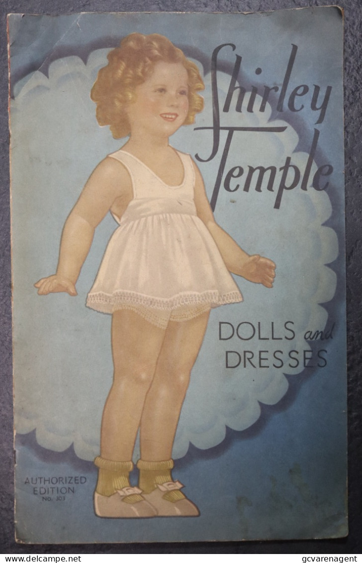 SHIRLEY TEMPLE  - DOLLA AND DRESSES  - IN USED CONDITION WITH HEAVY SIGNS OF USE- 6 PAGES 42 X 25 CM  LOOK SCANS - Other & Unclassified